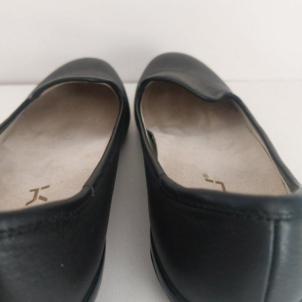 KURU Black Leather Comfort Flats Size 8.5 TRINA Work Shoes Cushioned Stylish EUC - Picture 7 of 12